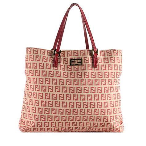 fendi zucchino tote plate|FENDI Zucchino Shopping Tote Beige 1522075 .